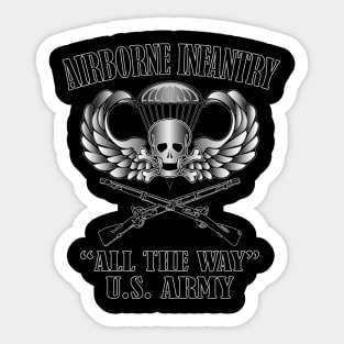 Airborne Infantry- All The Way Sticker